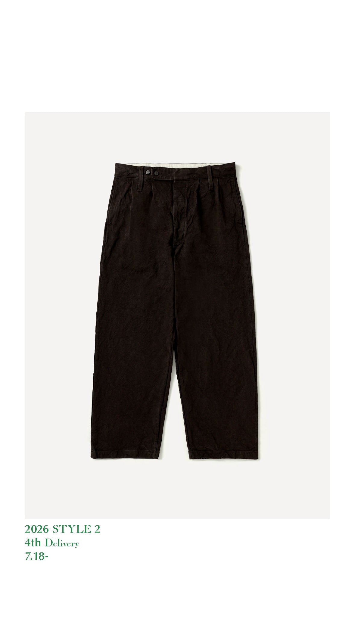 A.PRESSE 26AW Vintage Silk Hemp WW2 British Army Trousers